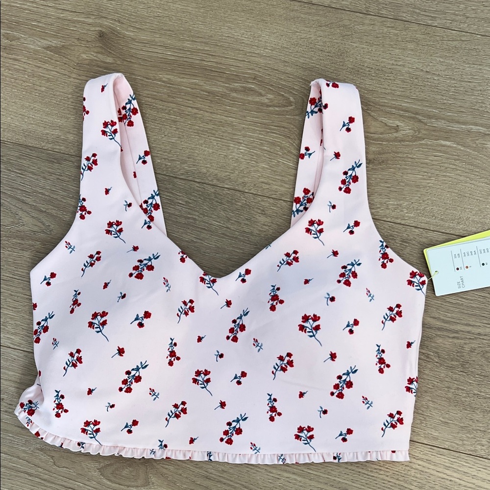 Floral Pink Crop Top